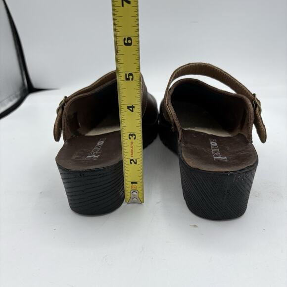 Romika‎ Mule Clogs Womens Size US 10.5 EU 42 Brown Adj Rotate Strap Platform - Picture 8 of 11
